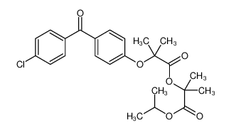 2-[4-(4-Chlorobenzoyl)phenoxy]-2-methylpropanoic acid 1,1-dimethyl-2-(1-methylethoxy)-2-oxoethyl ester 217636-48-1