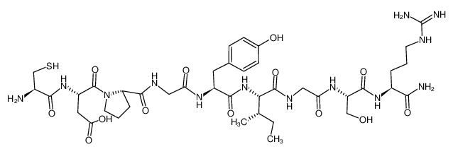 110590-61-9 structure, C40H63N13O13S