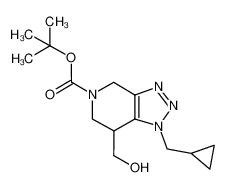 tert-butyl 1-(cyclopropylmethyl)-7-(hydroxymethyl)-6,7-dihydro-1H-[1,2,3]triazolo[4,5-c]pyridine-5(4H)-carboxylate