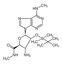 786665-85-8 3-amino-5-(6-methylaminopurin-9-yl)-4-t-butyldimethylsiloxy-tetrahydro-furan-2-carboxylic acid methyl amide