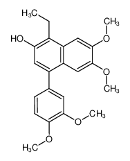 15462-94-9 1-ethyl-4-(3,4-dimethoxy-phenyl)-6,7-dimethoxy-[2]naphthol