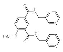 4-methoxy-1-N,3-N-bis(pyridin-3-ylmethyl)benzene-1,3-dicarboxamide 32828-81-2