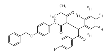 1020719-44-1 structure, C33H25D5FNO4