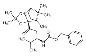 271600-14-7 spectrum, benzyl ((R)-4-methyl-1-oxo-1-((1R,2R,4R)-1,7,7-trimethyl-2-((trimethylsilyl)oxy)bicyclo[2.2.1]heptan-2-yl)pentan-3-yl)carbamate