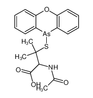 N-Acetyl-3-(10-phenoxyarsinylthio)-valine