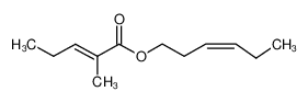 (E)-己-3-烯基 (Z)-2-甲基戊-2-烯酸酯
