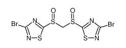 1,2,4-Thiadiazole, 5,5'-[methylenebis(sulfinyl)]bis[3-bromo- 845879-07-4