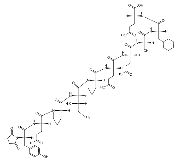 129521-72-8 structure, C61H86N10O22