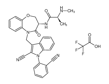 1562199-11-4 structure, C32H27F3N6O5