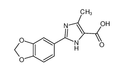 2-苯并[1,3]二氧代-5-基-5-甲基-3H-咪唑-4-羧酸