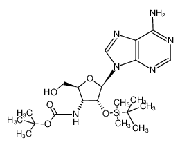 420122-69-6 spectrum, 3'-(tert-butyloxycarbonylamino)-2'-O-(tert-butyldimethylsilyl)-3'-deoxyadenosine