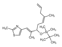 193146-43-9 1-{1-[(1E)-1-methyl-2-(2-methyl(1,3-thiazol-4-yl))vinyl](1S)(3Z)-4-methylhepta-3,6-dienyloxy}-1,1,2,2-tetramethyl-1-silapropane