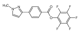 (2,3,4,5,6-pentafluorophenyl) 4-(1-methylpyrazol-3-yl)benzoate 915707-42-5