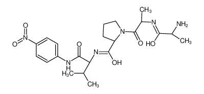 90105-48-9 spectrum, (2S)-1-[(2S)-2-[[(2S)-2-aminopropanoyl]amino]propanoyl]-N-[(2S)-3-methyl-1-(4-nitroanilino)-1-oxobutan-2-yl]pyrrolidine-2-carboxamide