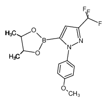 3-(trifluoromethyl)-1-(4-methoxyphenyl)-5-(4,4,5,5-tetramethyl-1,3,2-dioxaborolan-2-yl)-1H-pyrazole 1167437-31-1