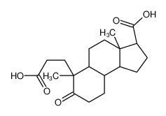 (3S,3aS,5aS,6R,9aS,9bS)-6-(2-Carboxyethyl)-3a,6-dimethyl-7-oxodod ecahydro-1H-cyclopenta[a]naphthalene-3-carboxylic acid