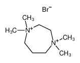 24996-76-7 structure, C9H22BrN2+