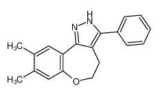 8,9-dimethyl-3-phenyl-4,5-dihydro-1H-[1]benzoxepino[5,4-c]pyrazole 124392-83-2