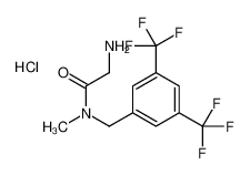 2-amino-N-[[3,5-bis(trifluoromethyl)phenyl]methyl]-N-methylacetamide,hydrochloride