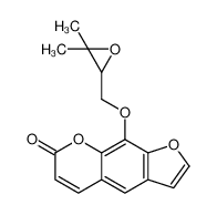 9-[(3,3-dimethyloxiran-2-yl)methoxy]furo[3,2-g]chromen-7-one 35740-18-2