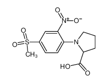 1-(4-methylsulfonyl-2-nitrophenyl)pyrrolidine-2-carboxylic acid 93001-20-8