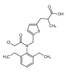 100006-72-2 structure, C21H26ClNO3S