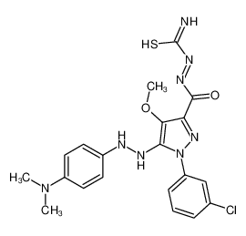 172701-55-2 structure, C20H21ClN8O2S