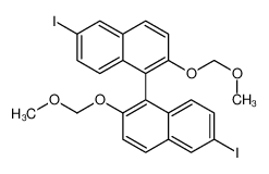 6-iodo-1-[6-iodo-2-(methoxymethoxy)naphthalen-1-yl]-2-(methoxymethoxy)naphthalene 300369-65-7