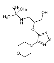 3-(tert-butylamino)-2-[(4-morpholin-4-yl-1,2,5-thiadiazol-3-yl)oxy]propan-1-ol