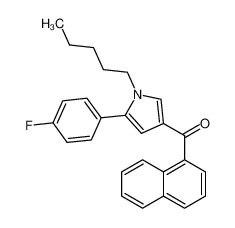 (5-(4-Fluorophenyl)-1-pentyl-1H-pyrrol-3-yl)(naphthalen-1-yl)methanone 914458-39-2