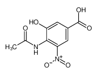 4-Acetamido-3-hydroxy-5-nitrobenzoic acid 162252-45-1