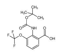 2-[(tert-Butoxycarbonyl)amino]-3-(trifluoromethoxy)benzoic acid 561304-40-3