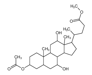 7443-91-6 spectrum, methyl 4-(3-acetyloxy-7,12-dihydroxy-10,13-dimethyl-2,3,4,5,6,7,8,9,11,12,14,15,16,17-tetradecahydro-1H-cyclopenta[a]phenanthren-17-yl)pentanoate