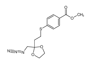 74162-97-3 spectrum, methyl 4-((2-(2-(azidomethyl)-1,3-dioxolan-2-yl)ethyl)thio)benzoate