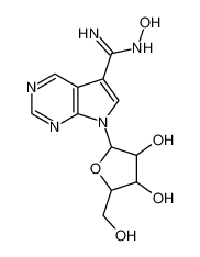 7H-Pyrrolo[2,3-d]pyrimidine-5-carbooxamidoxime, 7-.β.-D-ribofuranosyl-