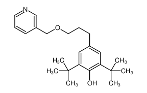 2,6-ditert-butyl-4-[3-(pyridin-3-ylmethoxy)propyl]phenol 150443-71-3