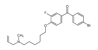 (4-溴苯基)[2-氟-4-[[6-(甲基-2-丙烯基氨基)己基]氧基]苯基]甲酮