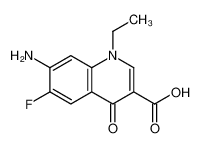 7-amino-1-ethyl-6-fluoro-4-oxoquinoline-3-carboxylic acid