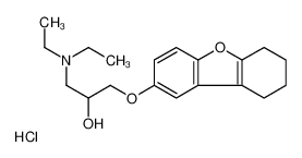 1-(diethylamino)-3-(6,7,8,9-tetrahydrodibenzofuran-2-yloxy)propan-2-ol,hydrochloride