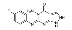 141300-23-4 structure, C11H9FN6O