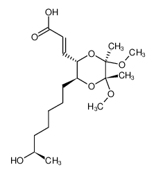 1026883-27-1 spectrum, (E)-3-[(2S,3S,5R,6R)-3-((R)-6-Hydroxy-heptyl)-5,6-dimethoxy-5,6-dimethyl-[1,4]dioxan-2-yl]-acrylic acid