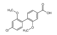 4-(4-chloro-2-methoxyphenyl)-3-methoxybenzoic acid 1261976-19-5