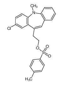 84142-00-7 spectrum, methyl-4 benzene sulfonate de chloro-8 methyl-5 5H-dibenz[b,f]azepine-10-ethanol