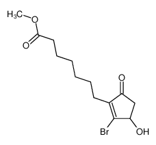 118268-16-9 (+/-)-methyl 7-(2-bromo-3-hydroxy-5-oxo-1-cyclopentenyl)heptanoate