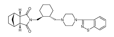 (3aR,4R,7S,7aS)-2-[[(1S,2S)-2-[[4-(1,2-苯并异噻唑-3-基)-1-哌嗪基]甲基]环己基]甲基]六氢-4,7-甲桥-1H-异吲哚-1,3(2H)-二酮