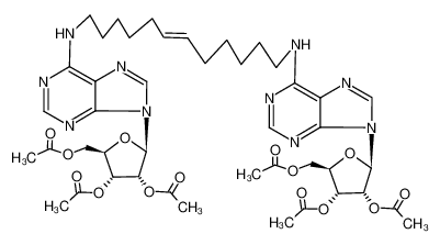 129789-62-4 spectrum, di-(2',3',5'-tri-O-acetyladenosin-N6-yl)dodec-6-ene