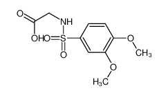 2-[(3,4-dimethoxyphenyl)sulfonylamino]acetic acid 93129-41-0