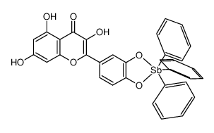 187221-65-4 structure, C33H23O7Sb