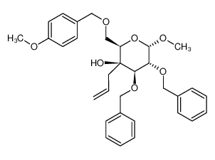 1610594-22-3 spectrum, methyl 4-C-allyl-2,3-di-O-benzyl-6-O-(p-methoxybenzyl)-α-D-galactopyranoside