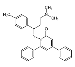 91869-60-2 spectrum, 1-((3-(dimethylamino)-1-(p-tolyl)allylidene)amino)-4,6-diphenylpyridin-2(1H)-one